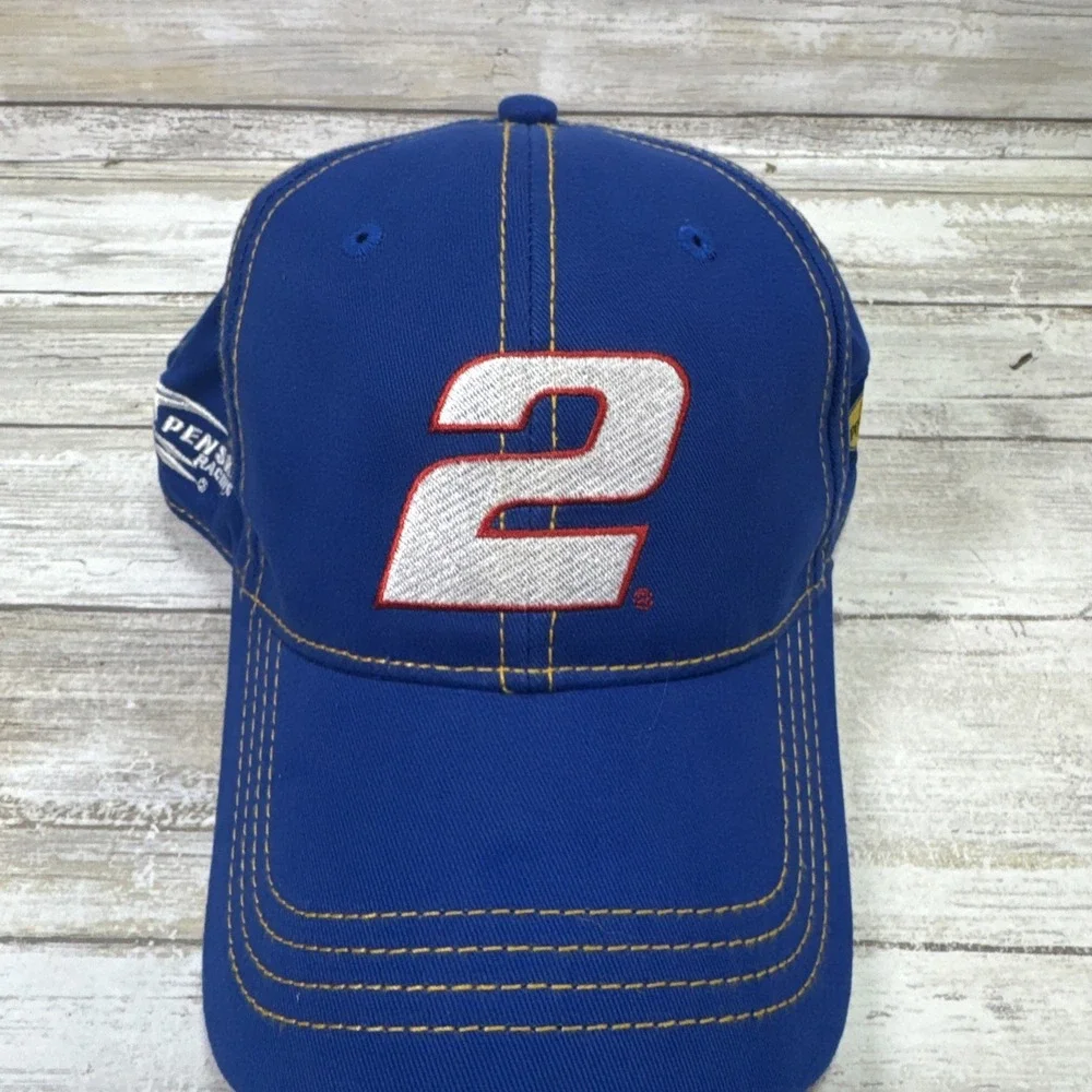Penske Racing Blue #2 Adjustable Baseball‎ Cap Hat